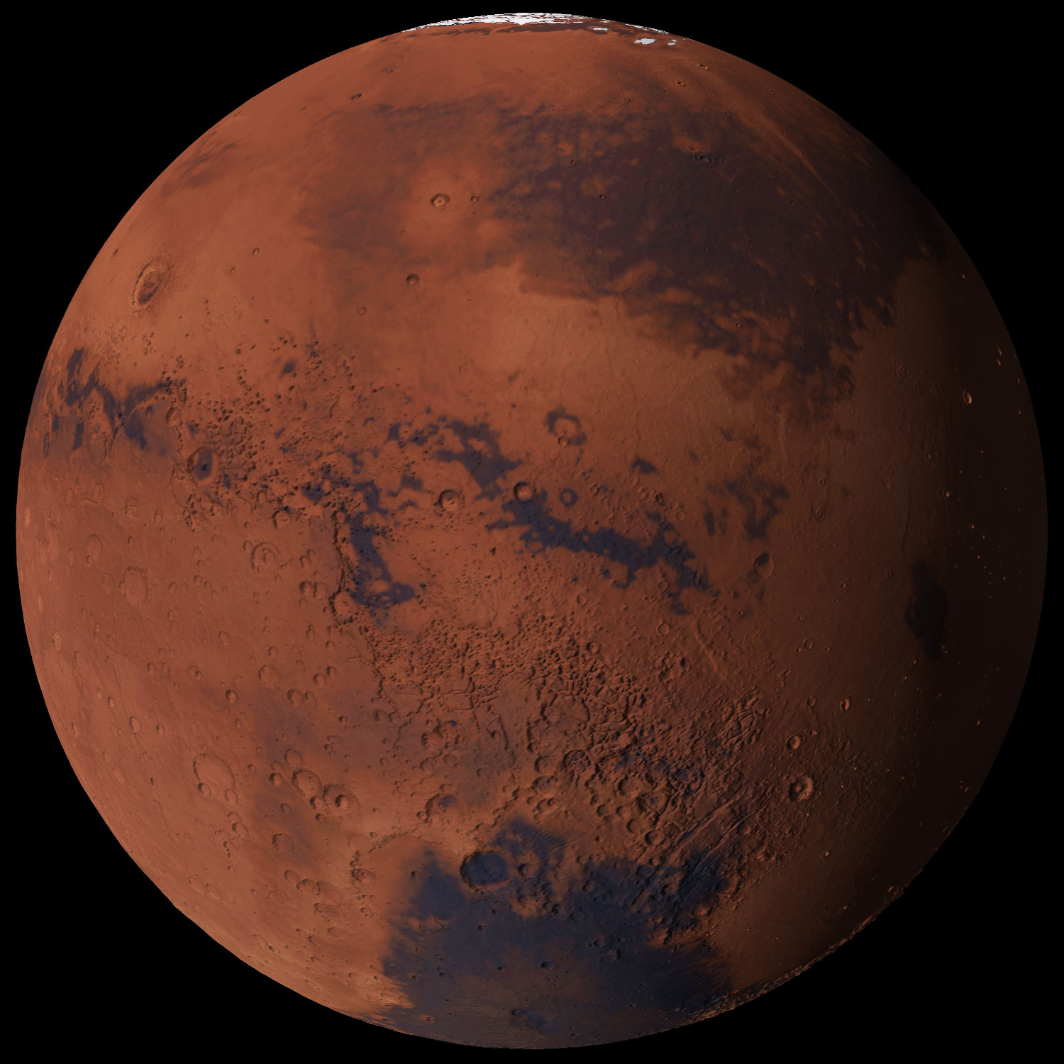 the red planet Mars